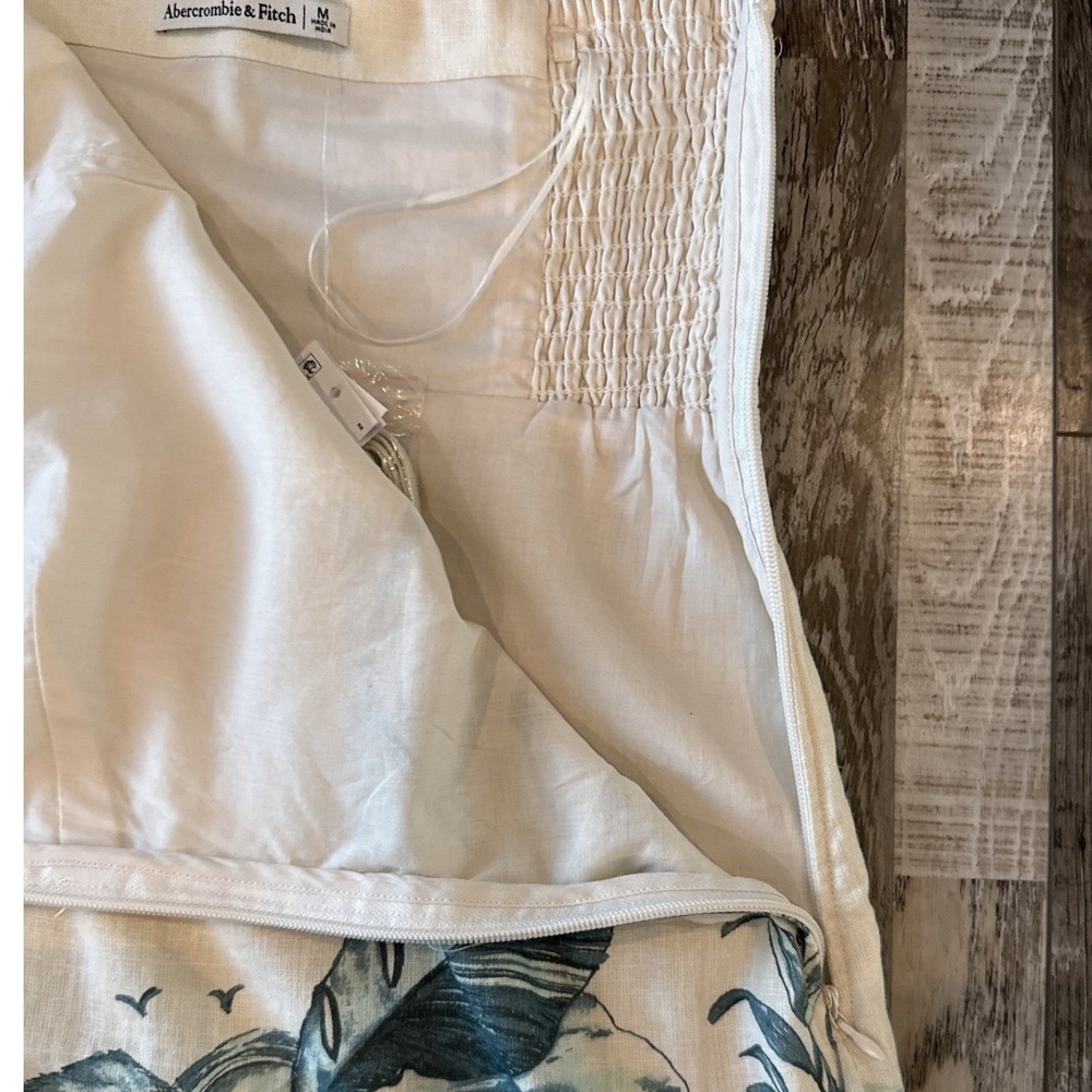New Abercrombie & Fitch Scarlett Strapless Linen Skort Strapless M Linen Blend - Picture 9 of 12